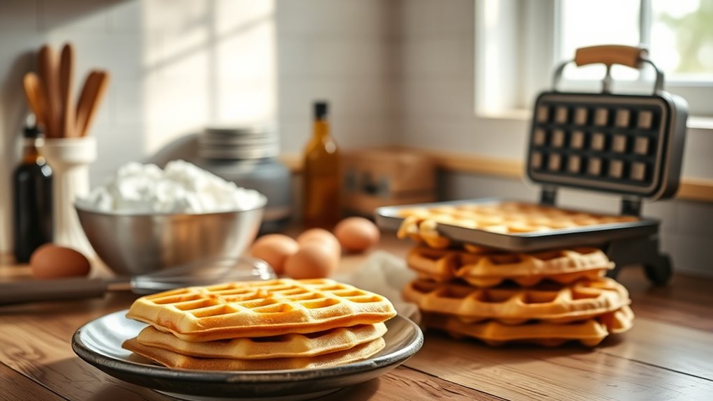 waffle preparation and customization