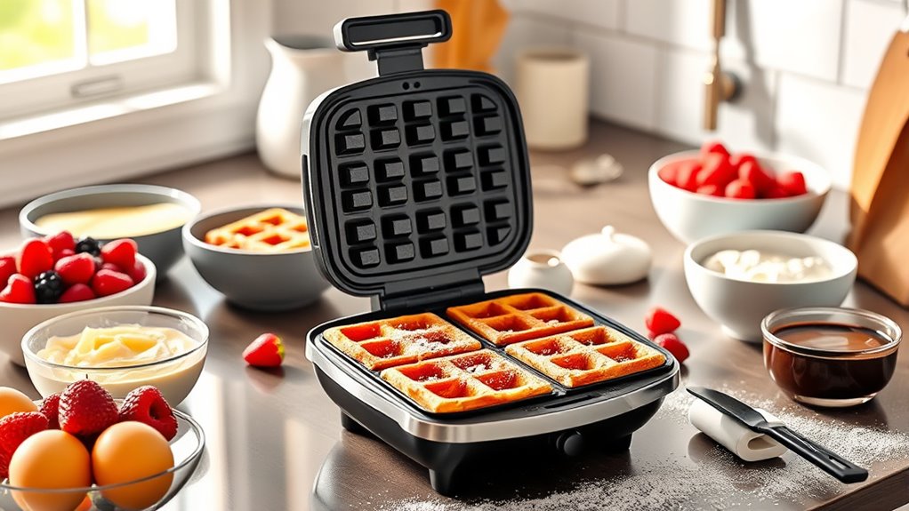 waffle preparation and customization