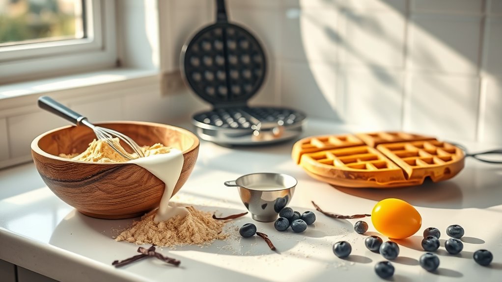 waffle preparation and mixing