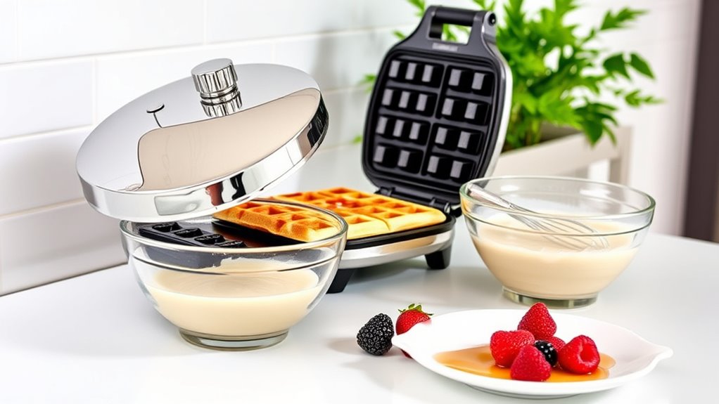 waffle preparation and organization