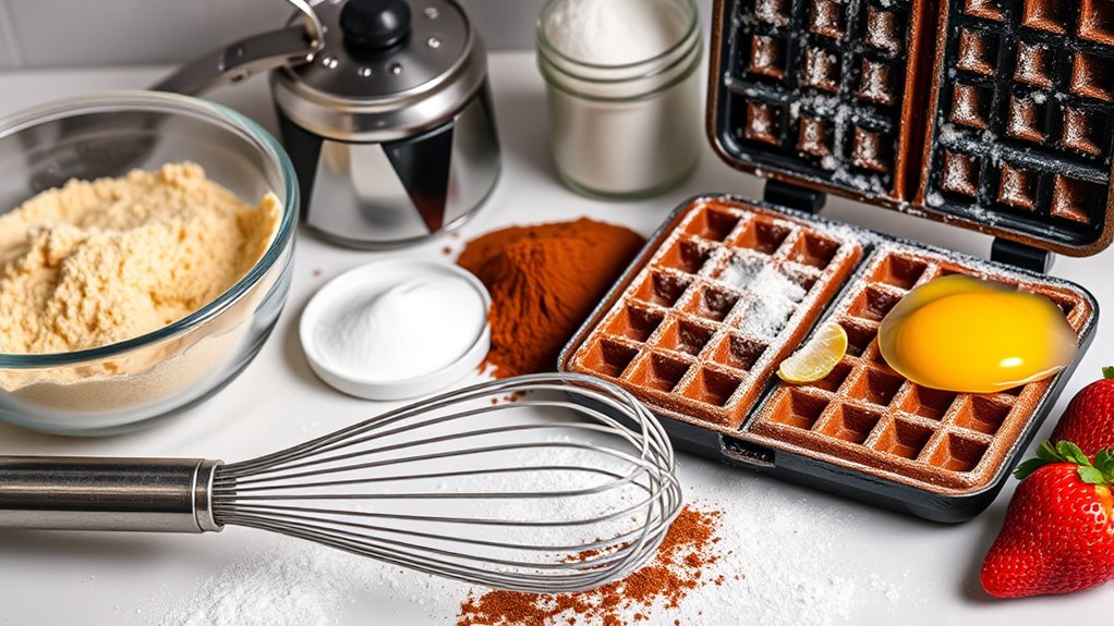 waffle preparation and organization