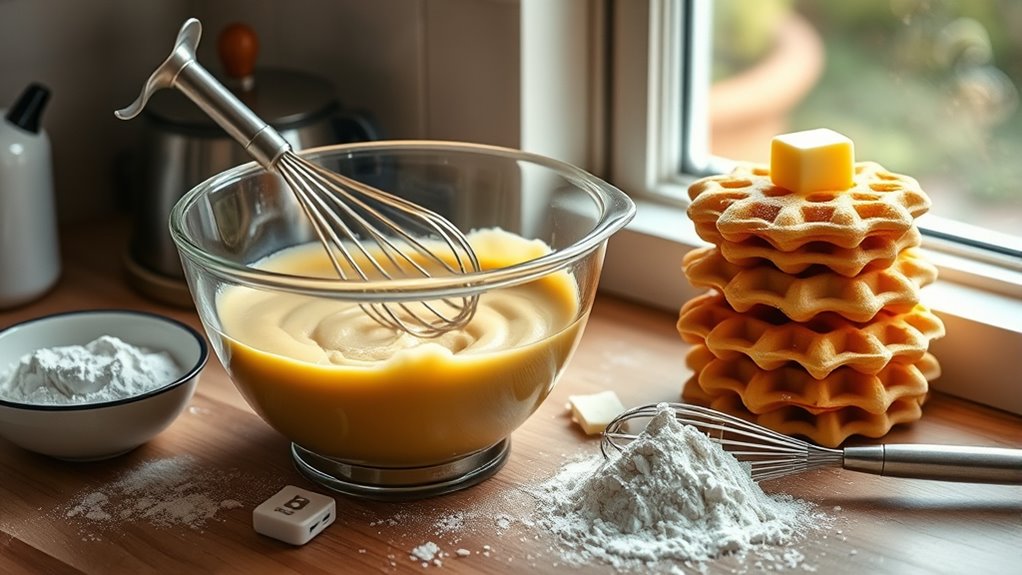 waffle preparation and organization