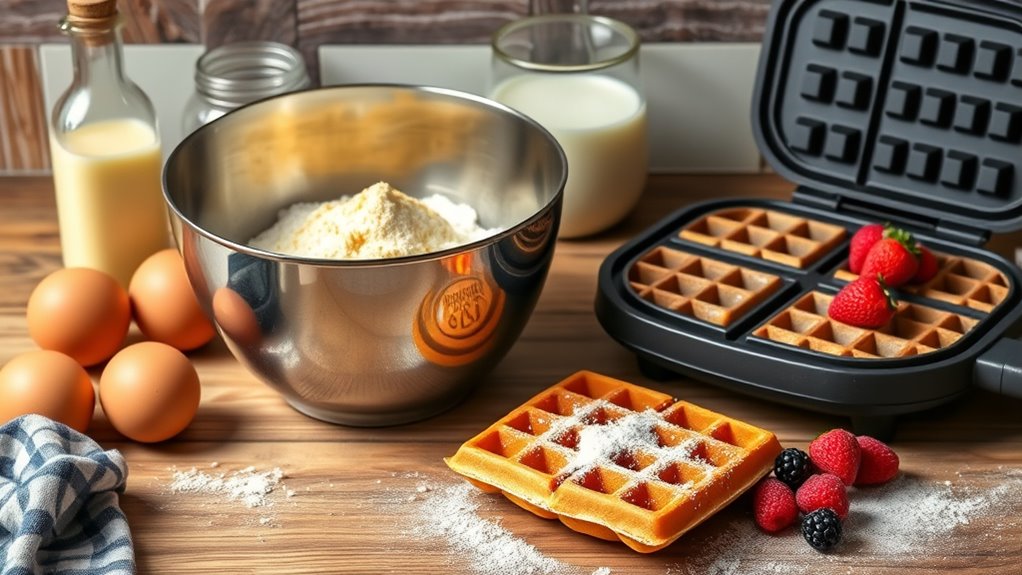 waffle preparation and techniques