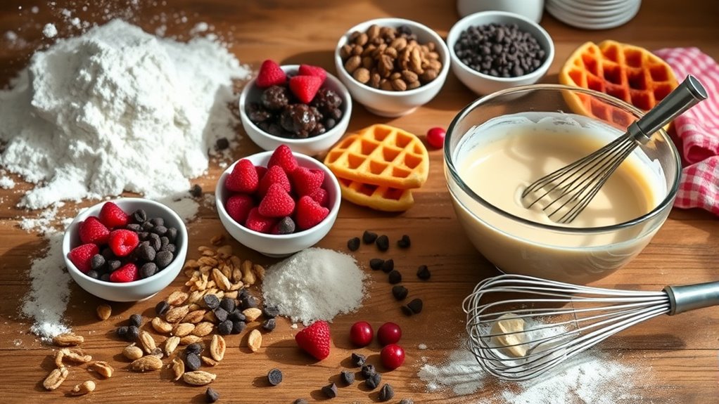 waffle preparation for creativity