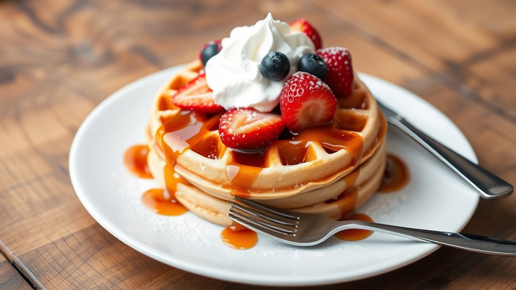 waffle serving suggestions and styles