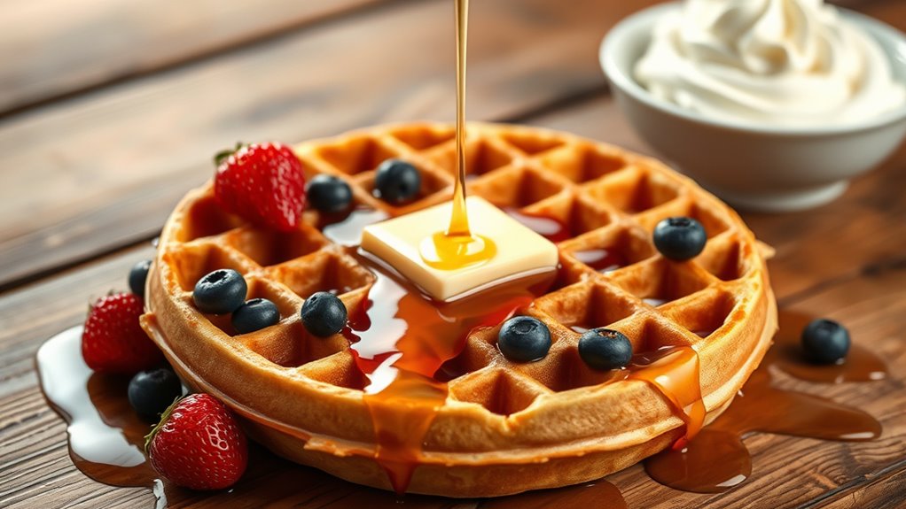 waffle topping possibilities abound