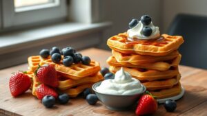 waffles made without milk