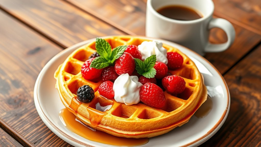 waffles toppings creativity serving styles