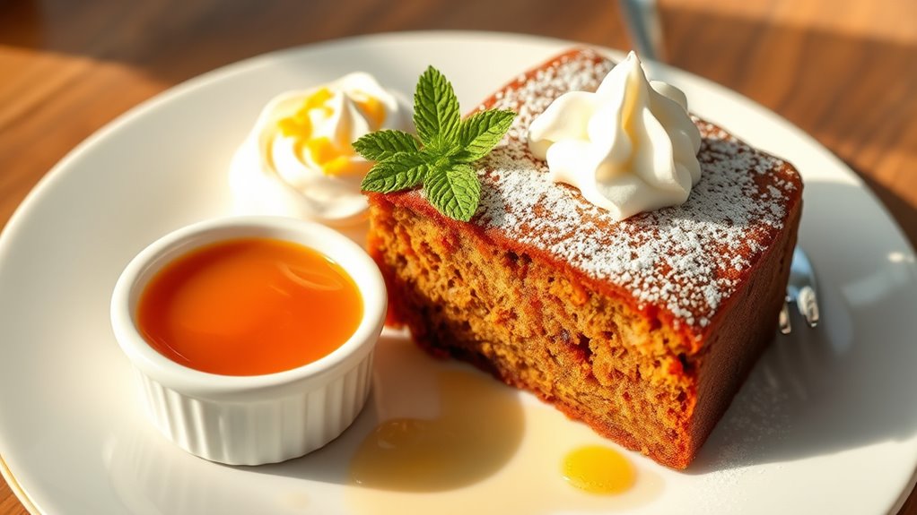 warm gingerbread serving suggestions