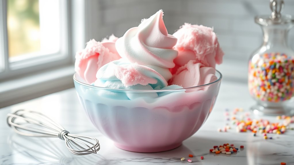 whimsical ice cream creation