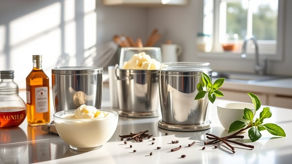 whisk temper chill churn