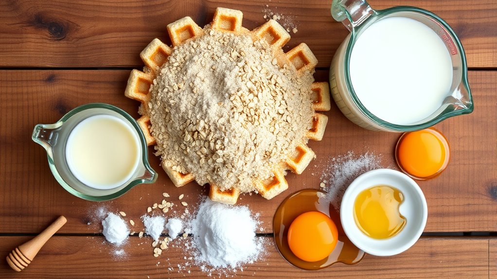 whole grain waffle ingredients