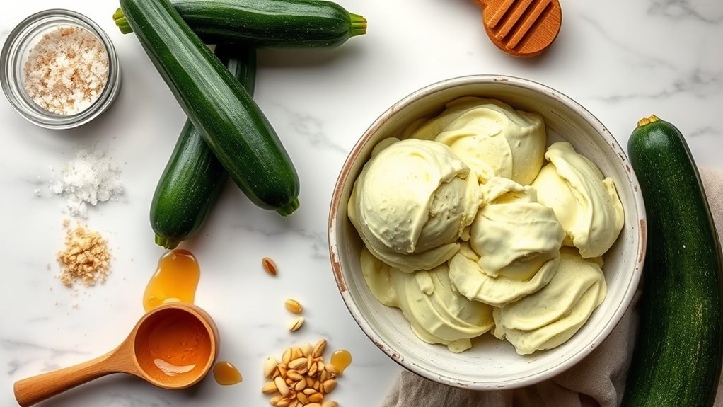 zucchini ice cream ingredients