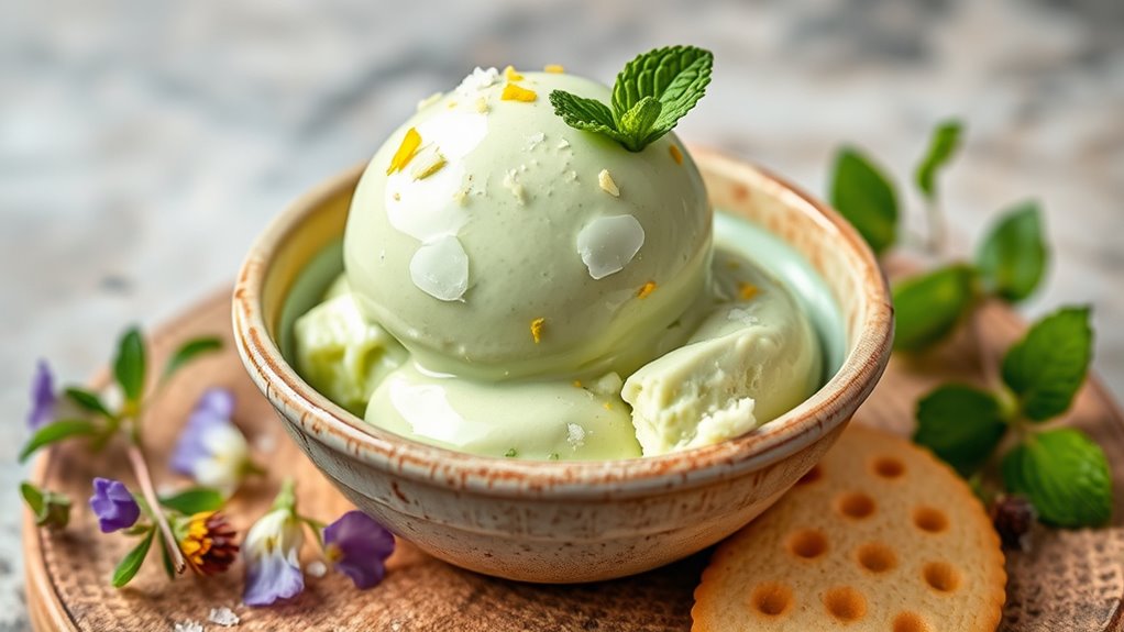 zucchini ice cream serving suggestions