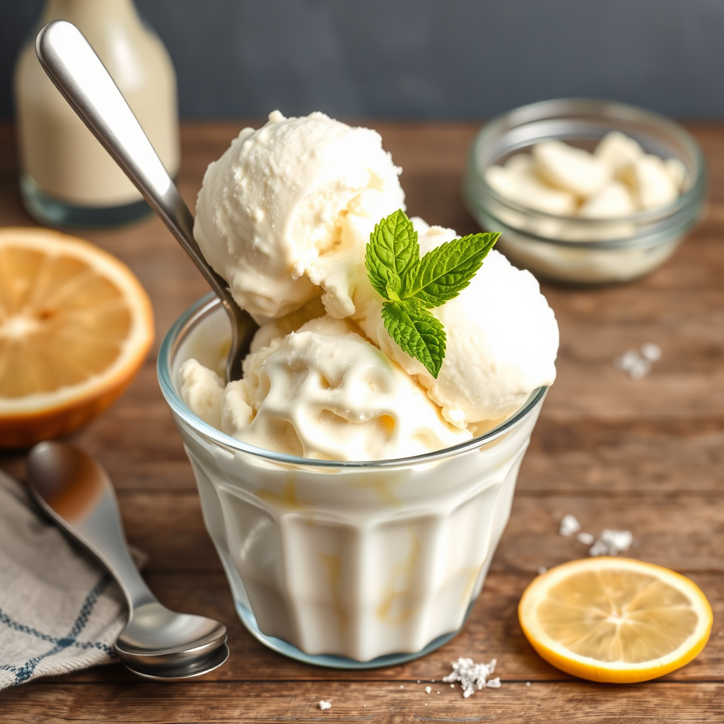 Lactose Free Vanilla Ice Cream Recipe - Preparations