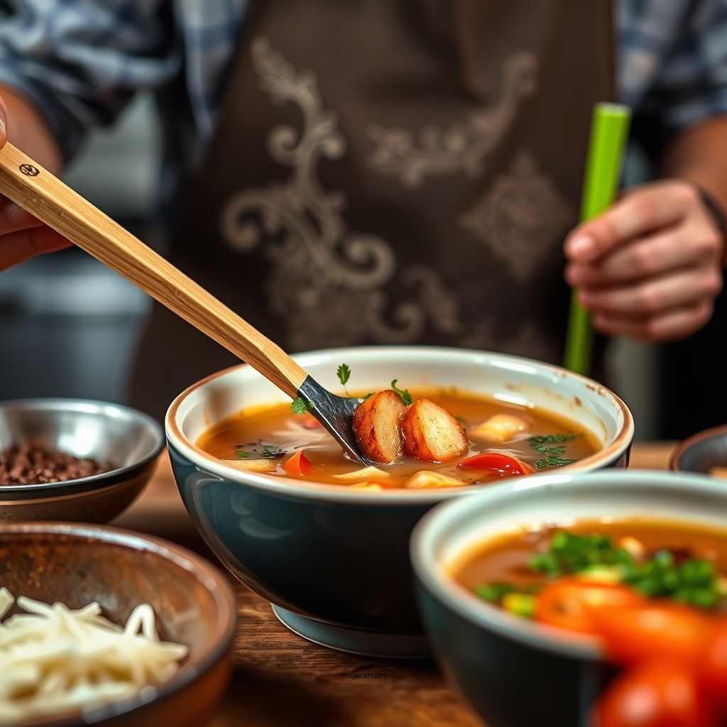 Step-by-Step Cooking Instructions - 2x4 soup recipe