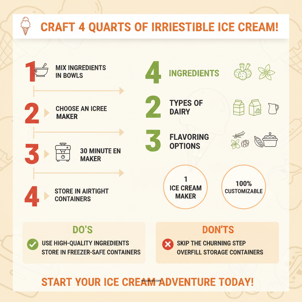 4 qt ice cream recipe - Data Infographic and Statistics