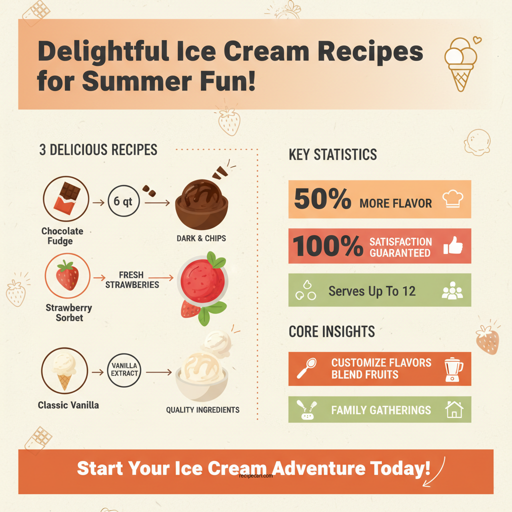 6 qt ice cream maker recipes - Data Infographic and Statistics
