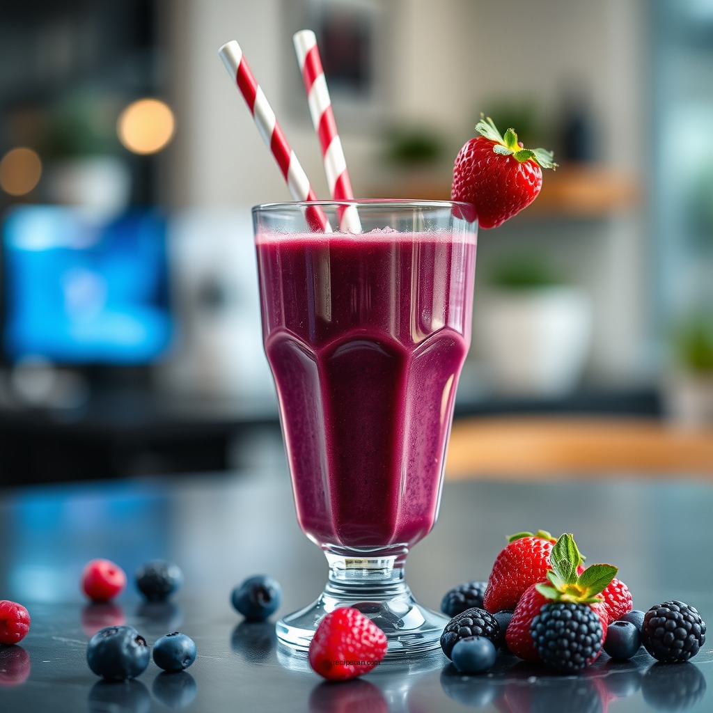 Berry Blast Acai Smoothie - acai smoothies recipes