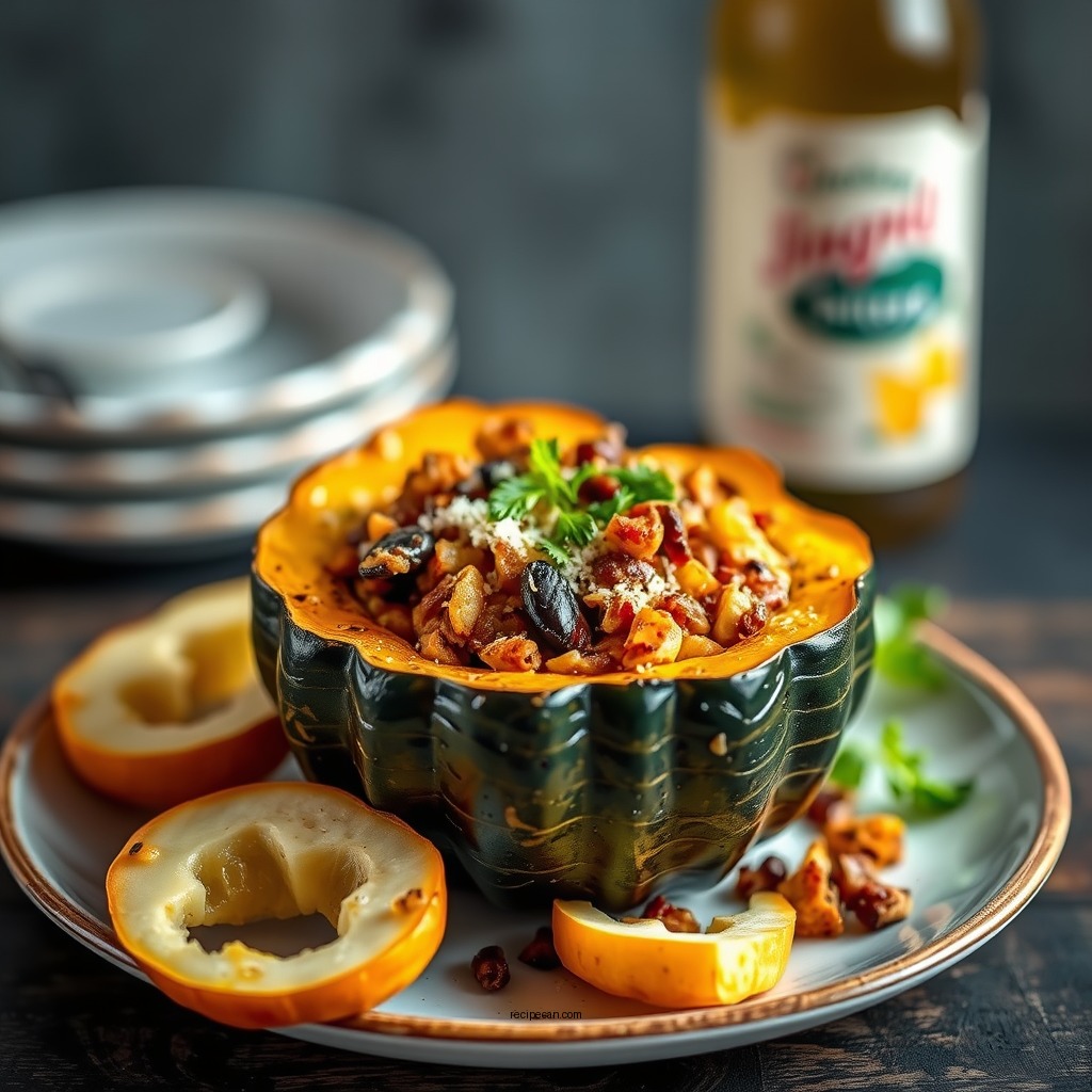 Savory Stuffed Acorn Squash - acorn squash recipes microwave