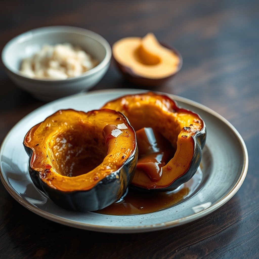 Roasted Acorn Squash with Maple Glaze - acorn squash recipes