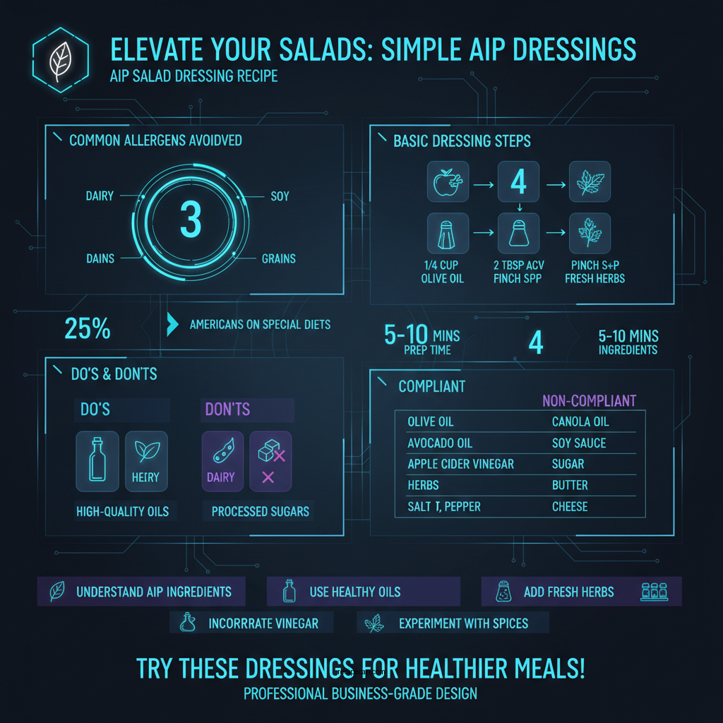 aip salad dressing recipe - Data Infographic and Statistics