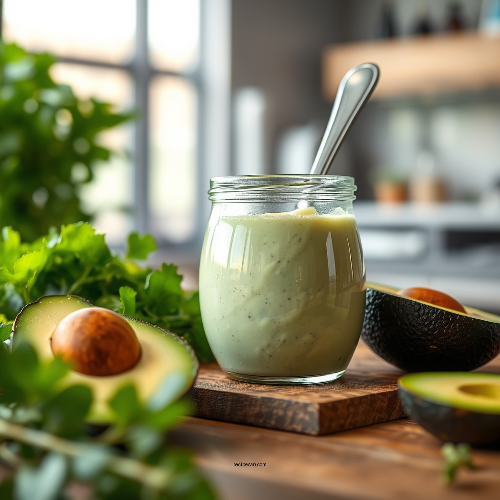 Creamy AIP Avocado Dressing - aip salad dressing recipes