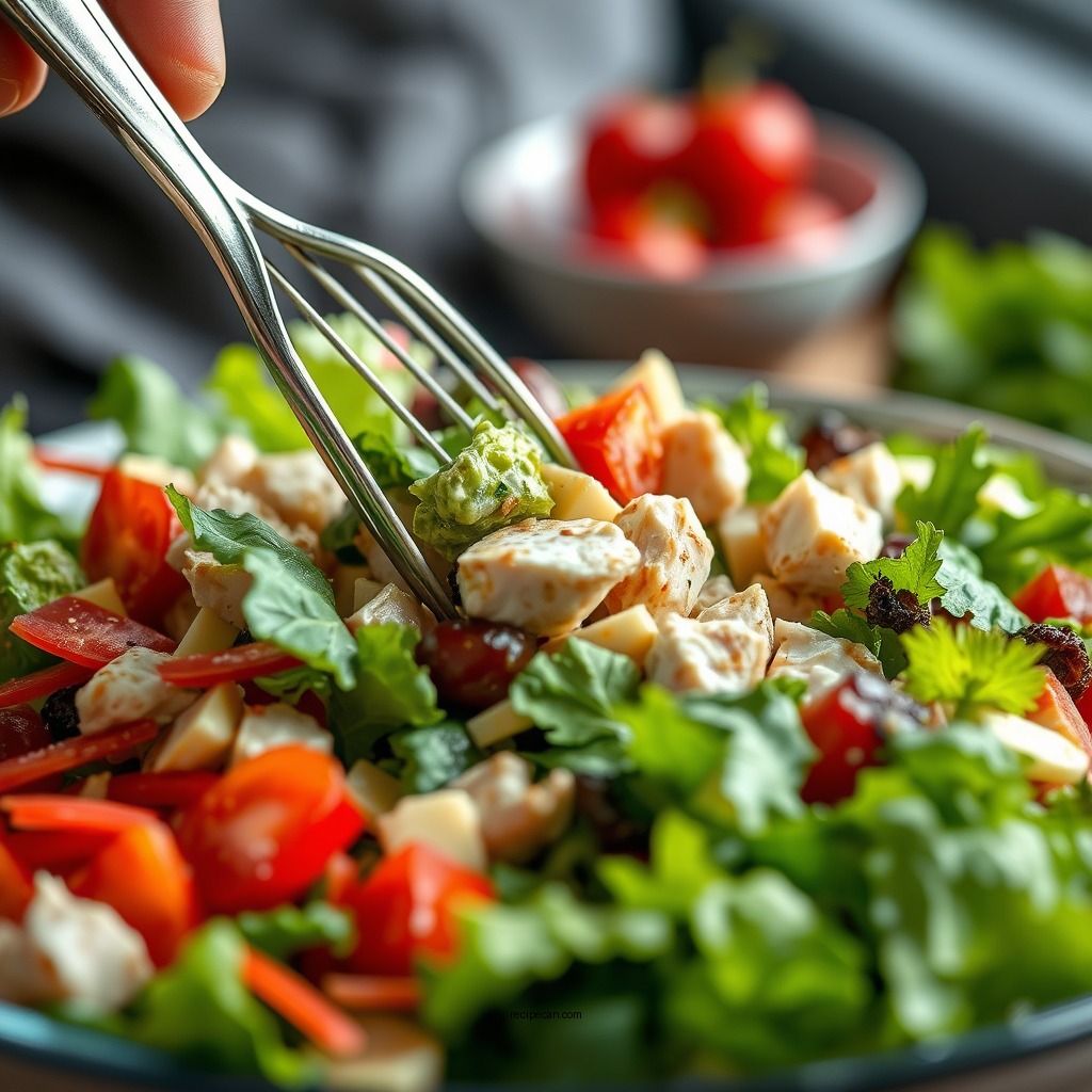 Mixing the Salad - albertsons chicken salad recipe