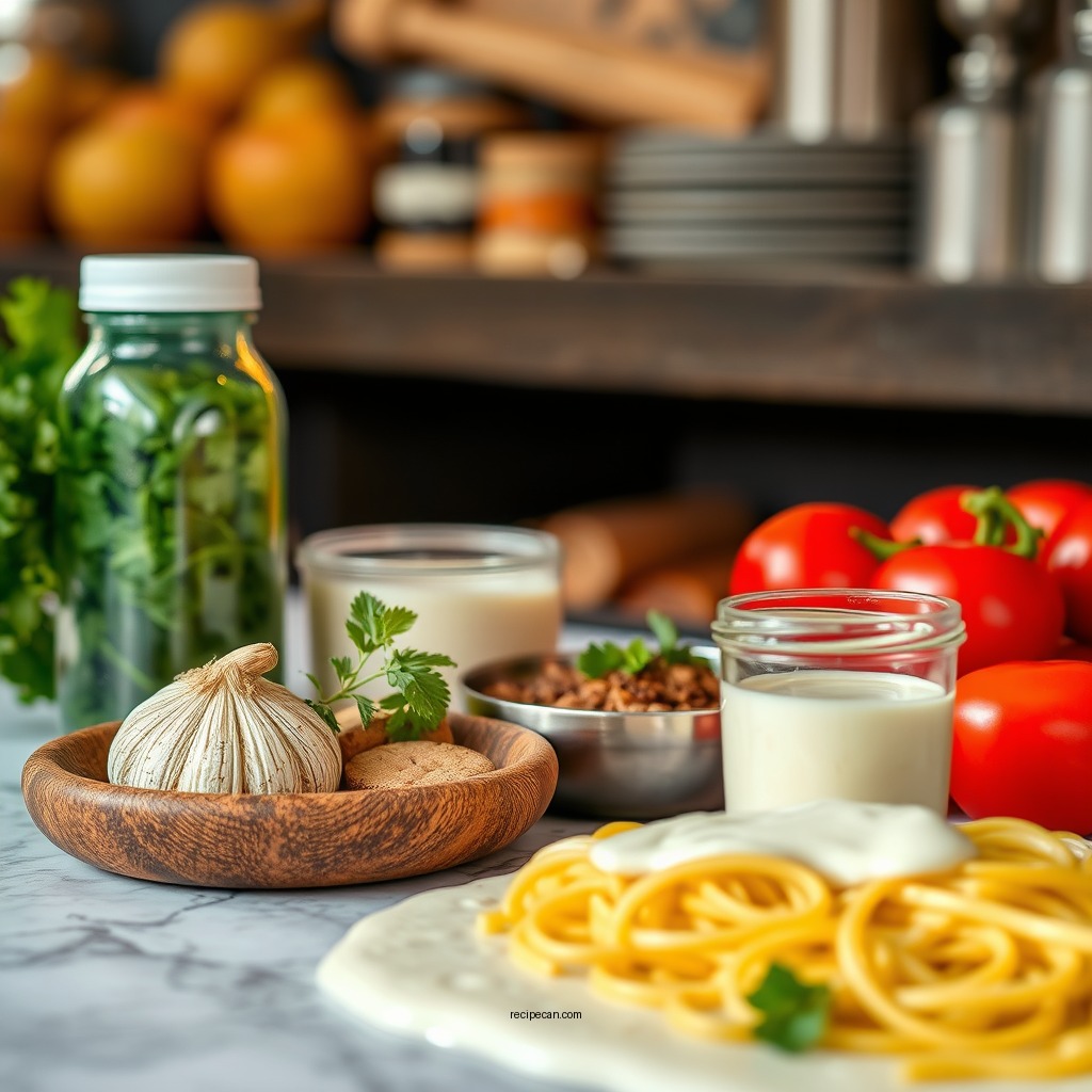 Ingredients You'll Need - alfredo sauce recipe using milk