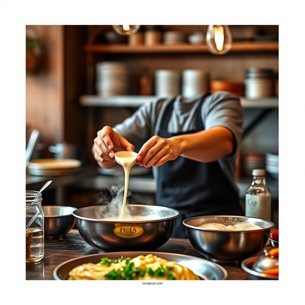 Step-by-Step Instructions - alfredo sauce recipe with milk