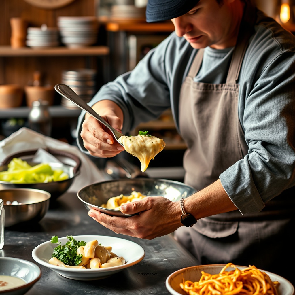 Step-by-Step Preparation - alfredo sauce recipe without heavy cream