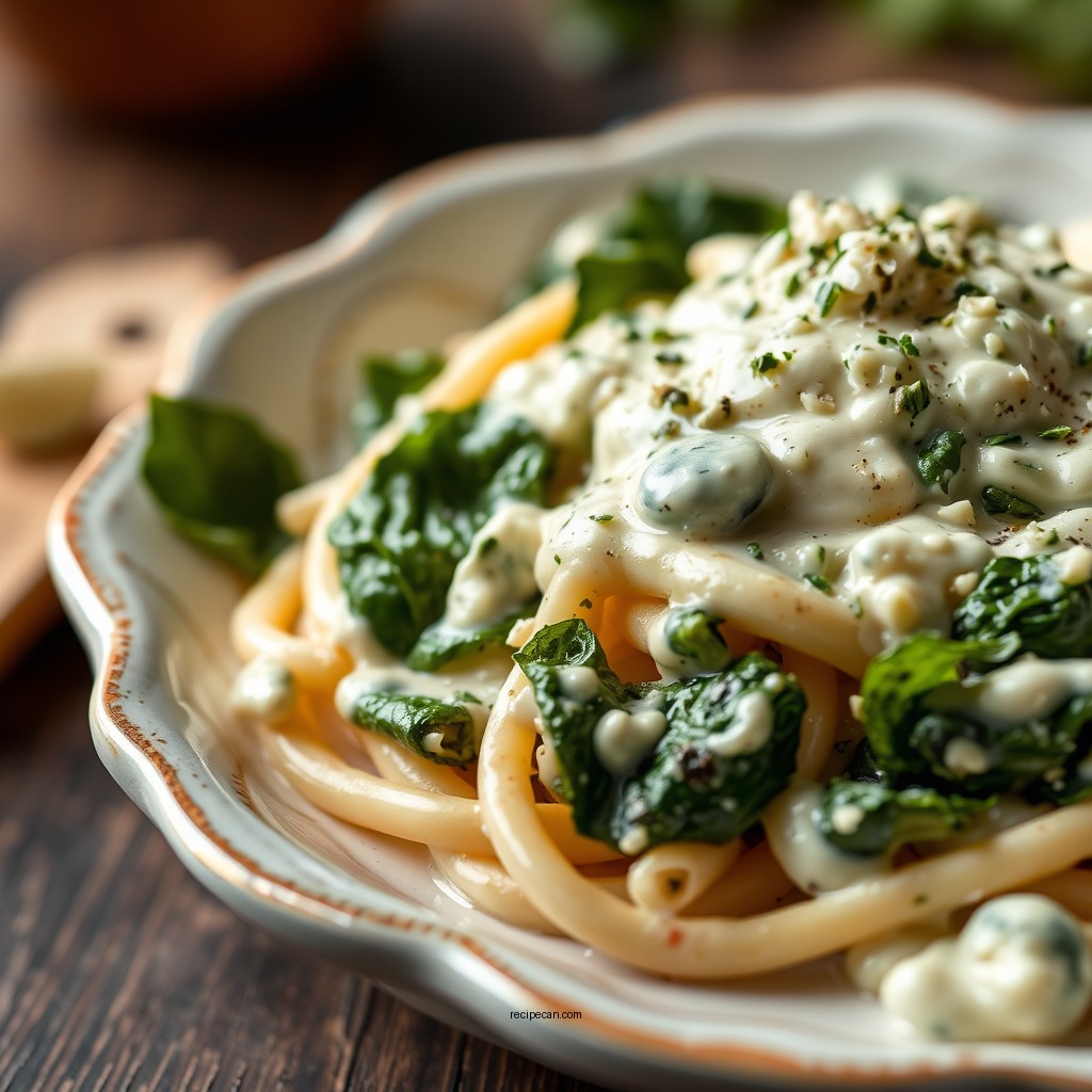 Spinach and Artichoke Alfredo - alfredo sauce recipes