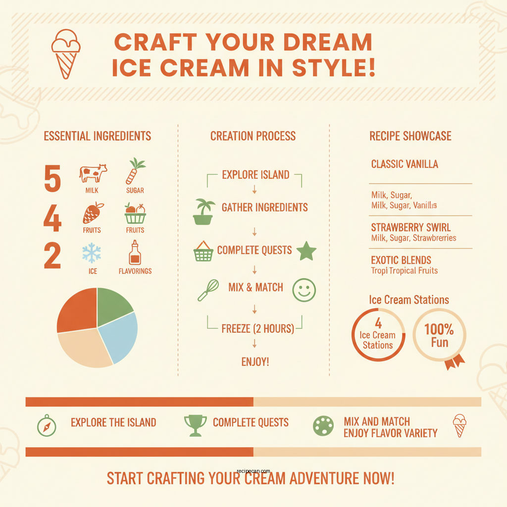 all ice cream recipes hello kitty island adventure - Data Infographic and Statistics