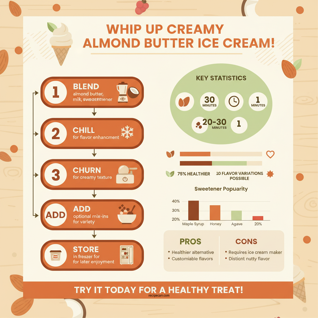 almond butter ice cream recipe - Data Infographic and Statistics