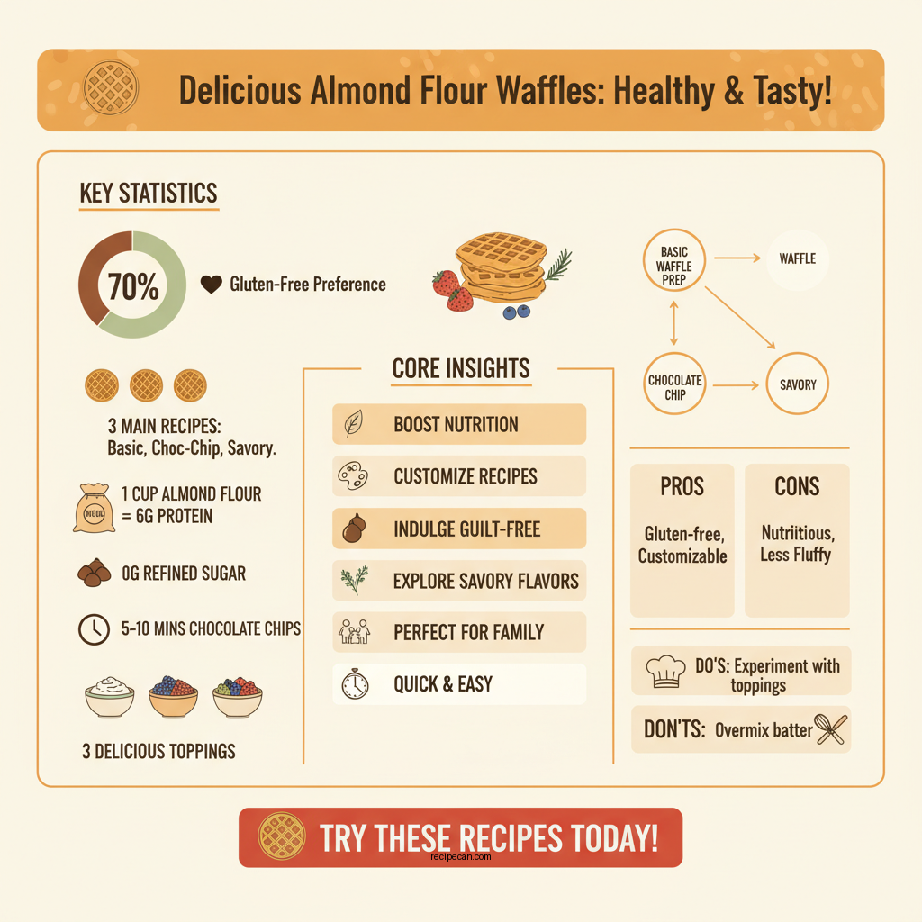 almond flour waffles recipes - Data Infographic and Statistics