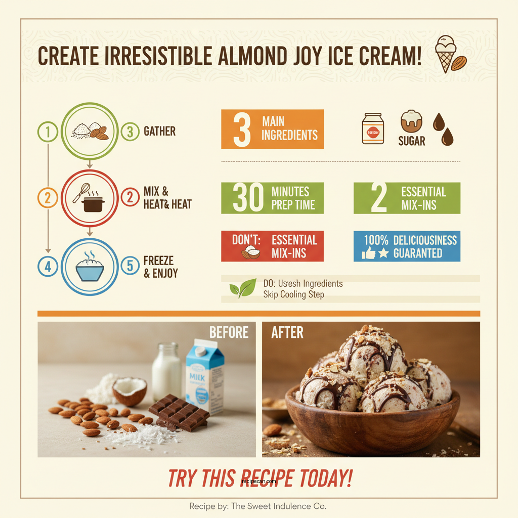 almond joy ice cream recipe - Data Infographic and Statistics