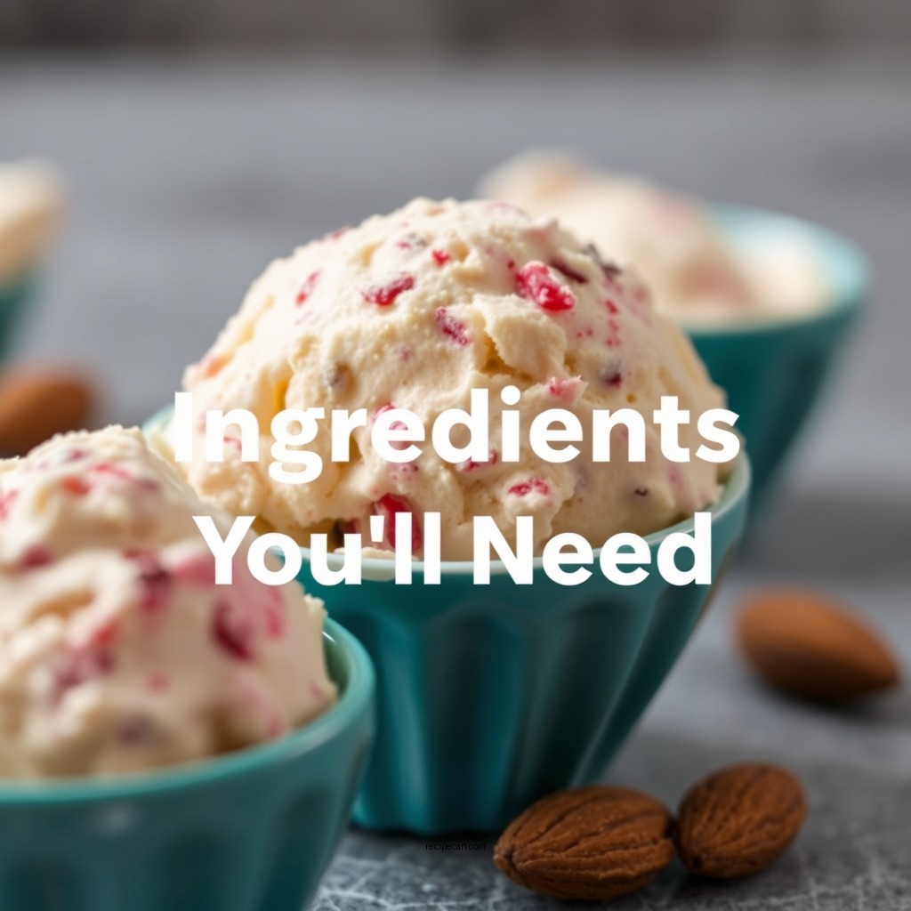 Ingredients You'll Need - almond joy ice cream recipe