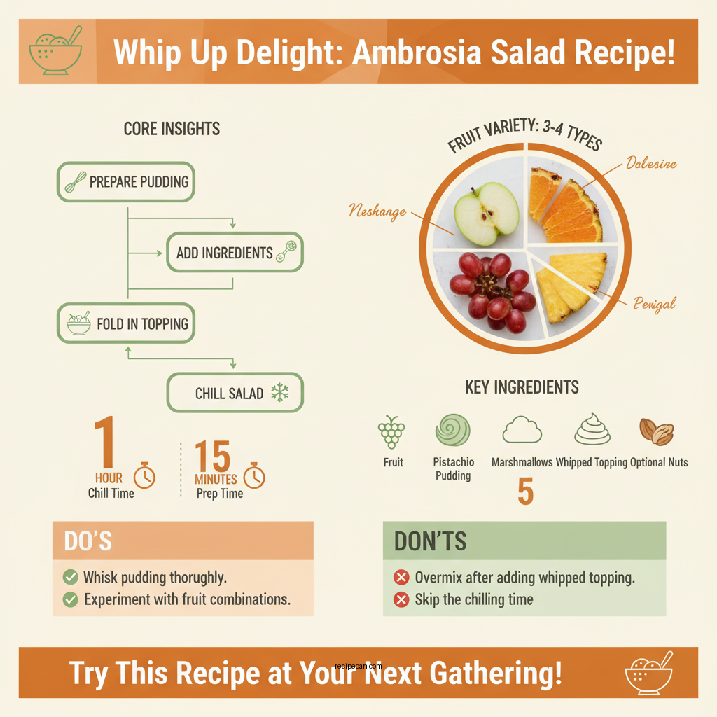 ambrosia recipe pistachio pudding - Data Infographic and Statistics