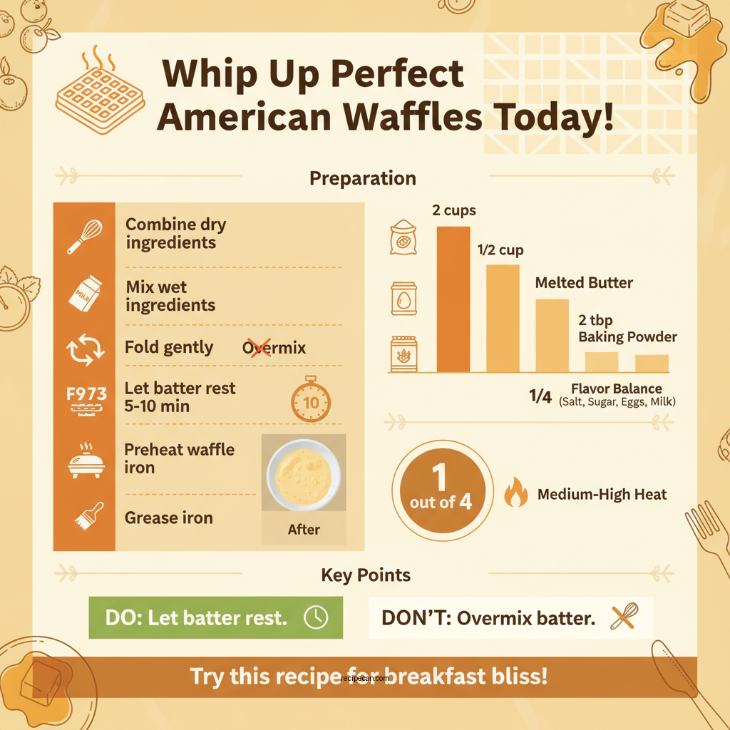 american waffle recipe - Data Infographic and Statistics