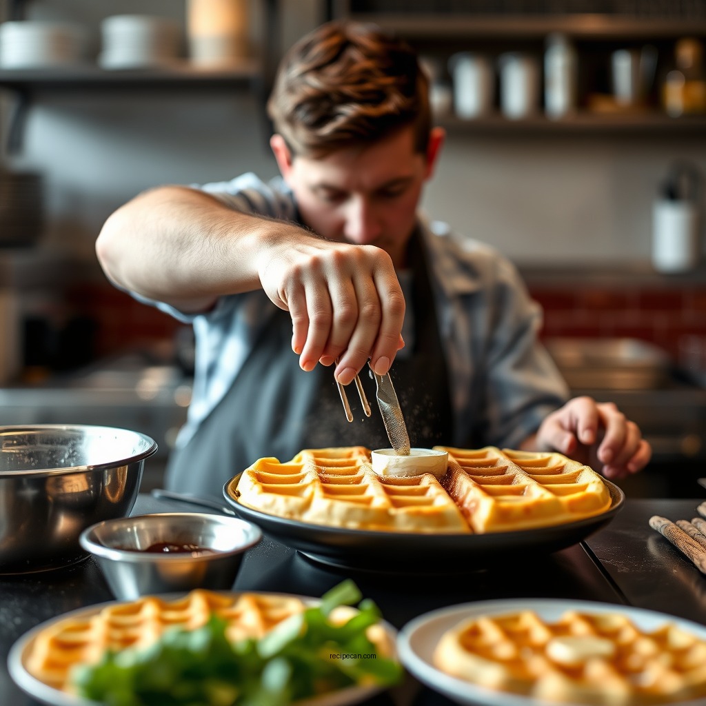 Step-by-Step Preparation - american waffle recipe