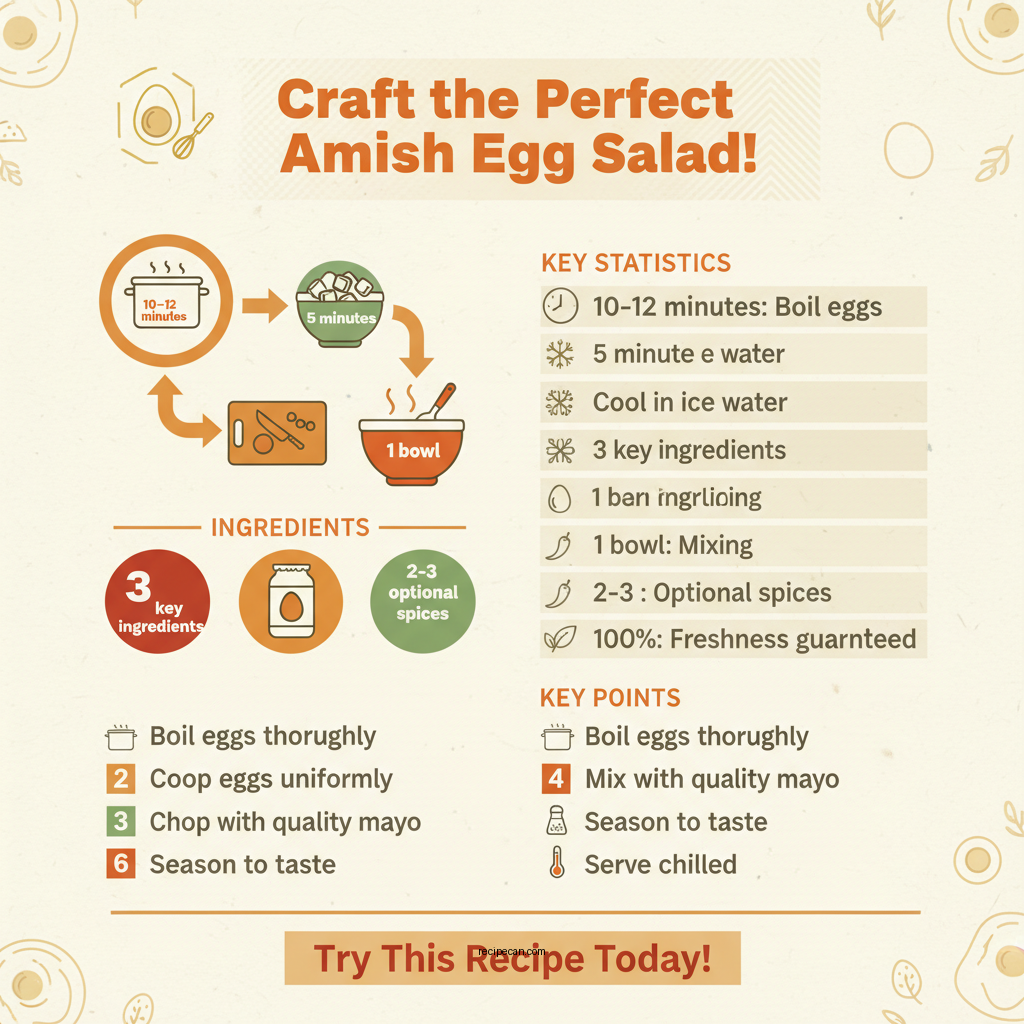 amish egg salad recipe - Data Infographic and Statistics