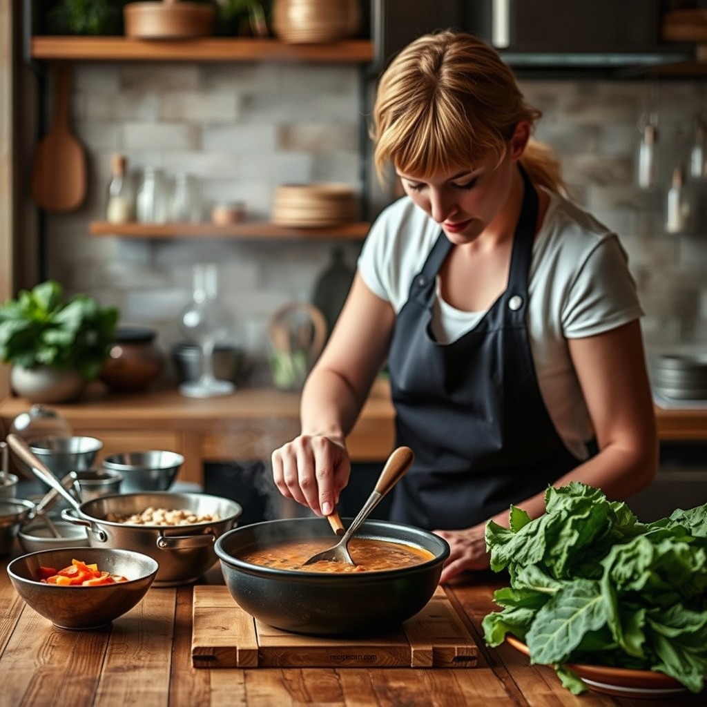 Preparation Steps - amy's quinoa kale red lentil soup recipe