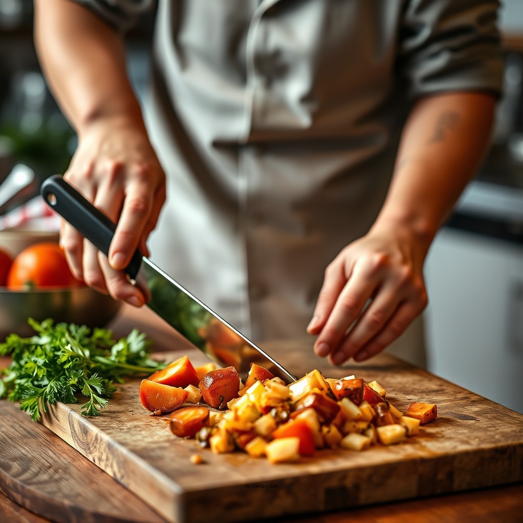 Prep Work: Chopping and Sautéing - andouille soup recipe