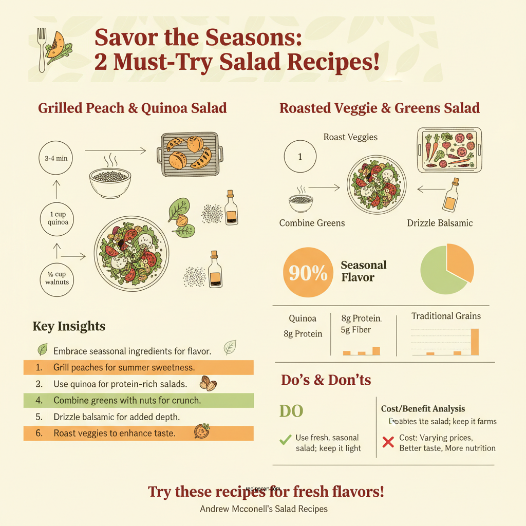 andrew mcconnell salad recipes - Data Infographic and Statistics