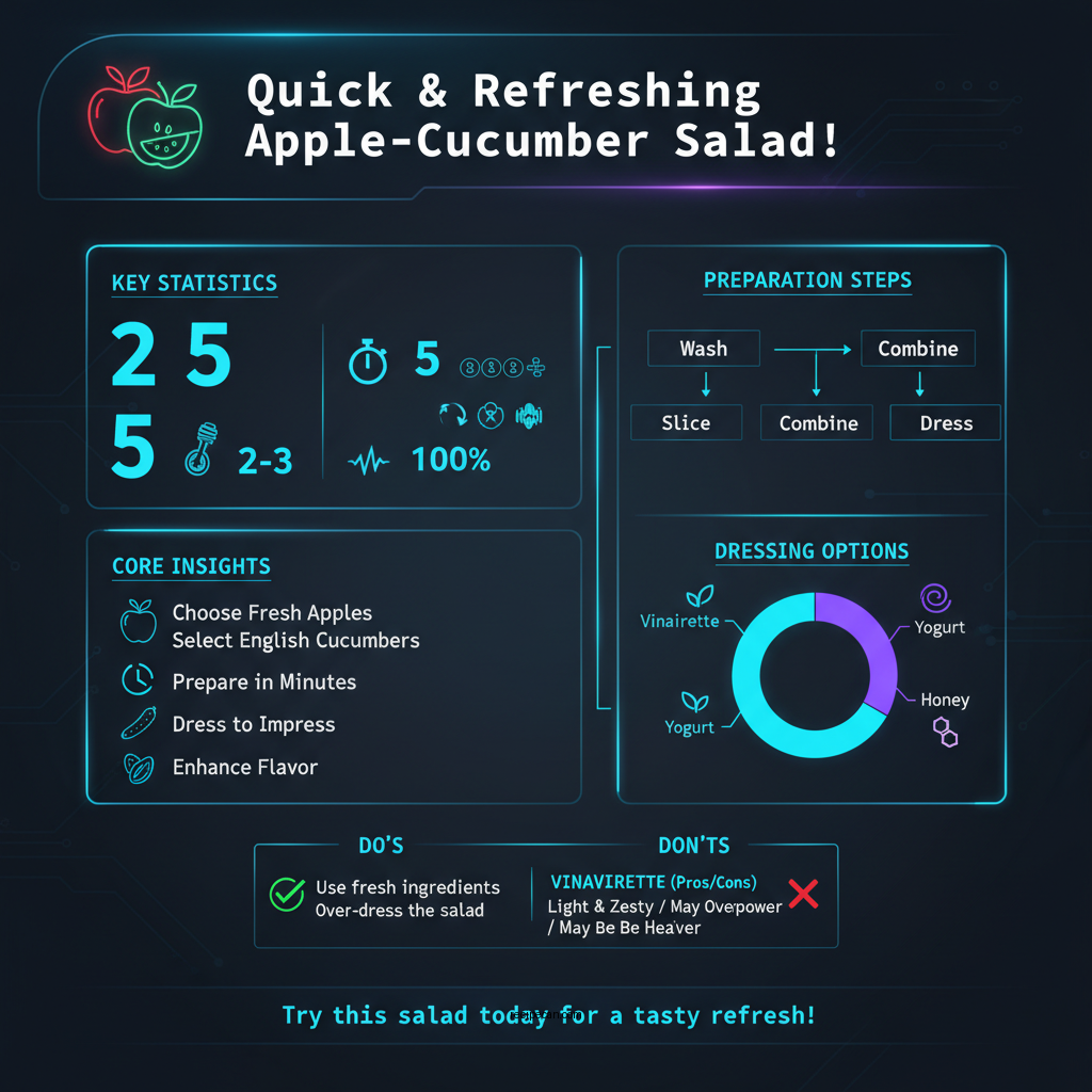 apple and cucumber salad recipe - Data Infographic and Statistics