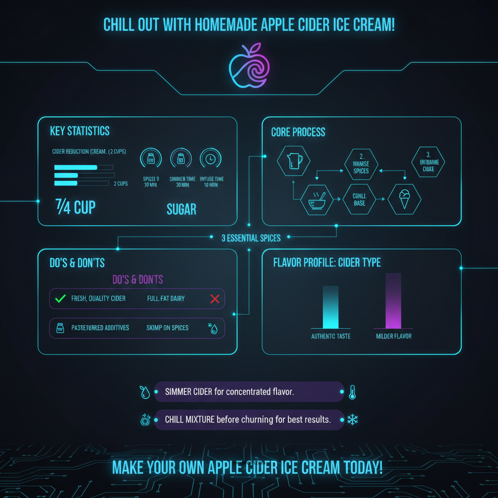 apple cider ice cream recipe - Data Infographic and Statistics