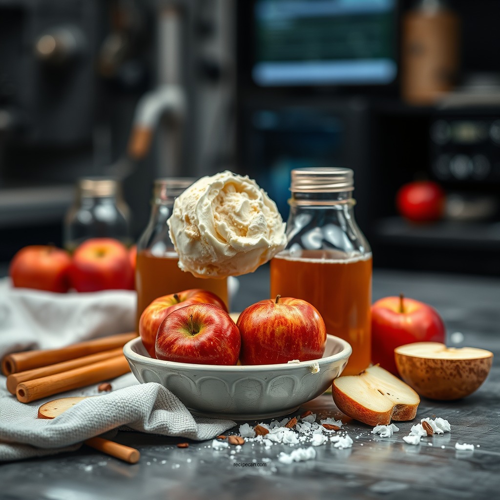 Ingredients You'll Need - apple cider ice cream recipe