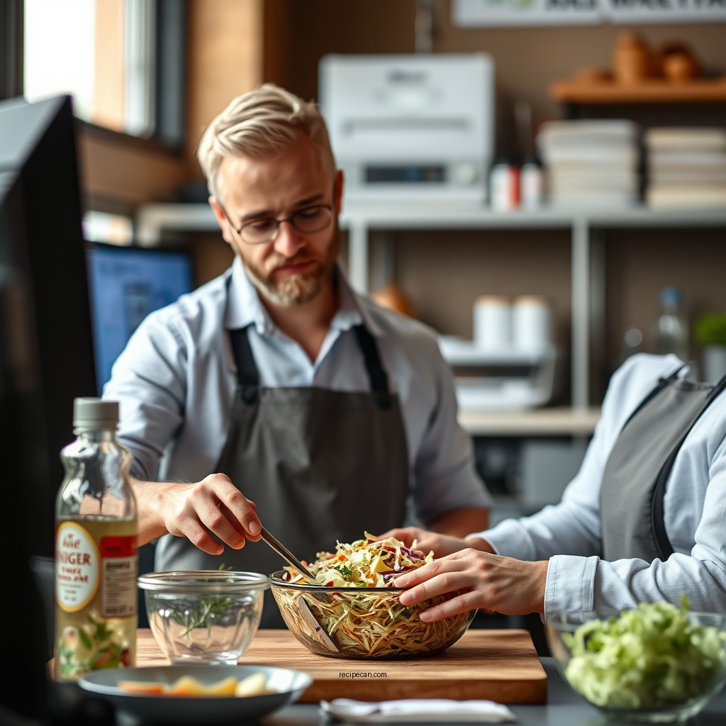 How to Prepare the Coleslaw - apple cider vinegar coleslaw recipe