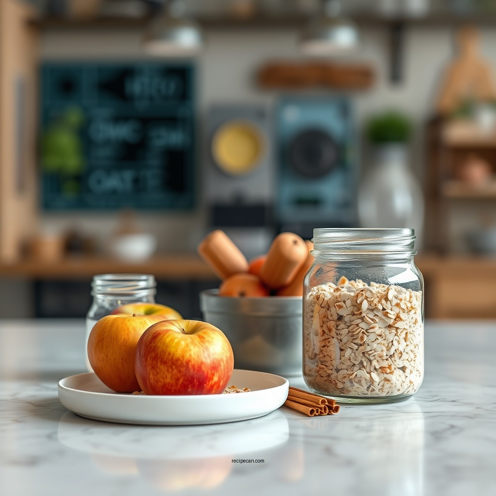Ingredients You'll Need - apple cinnamon overnight oats recipe