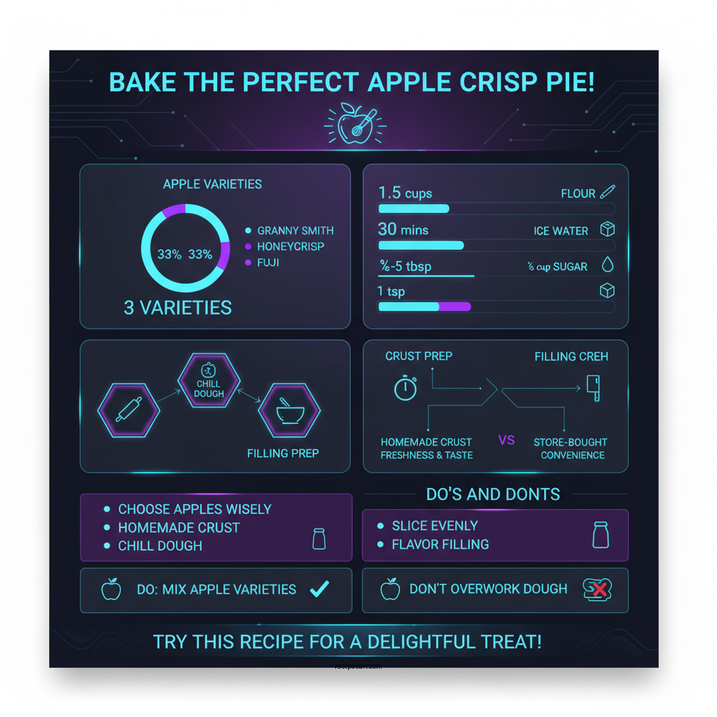 apple crisp pie recipe - Data Infographic and Statistics